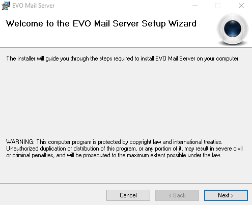 evo_mail_server_setup_screenshot